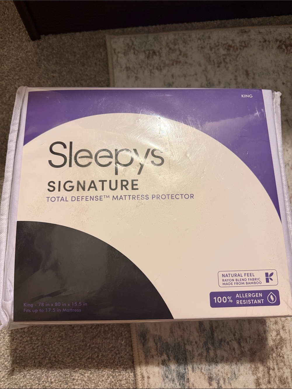 Signature Total Defense Mattress Protector - White